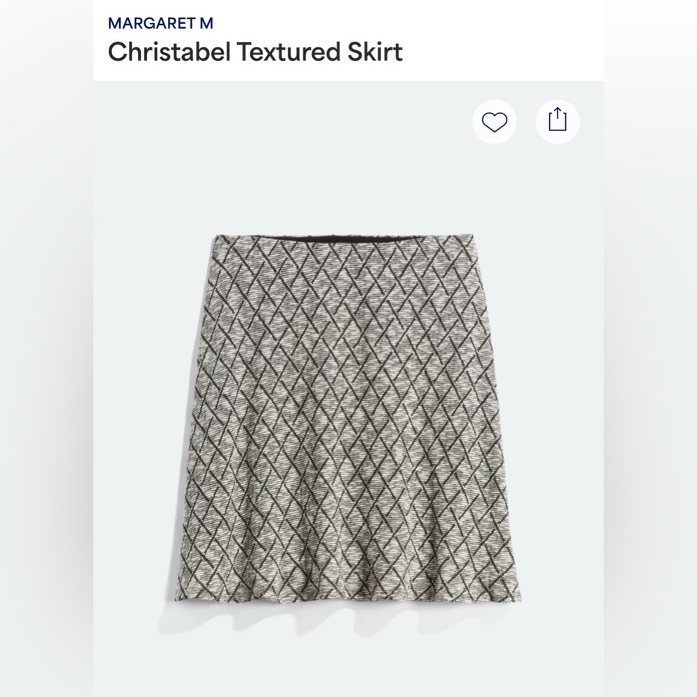 Margaret M, Christabel textured skirt